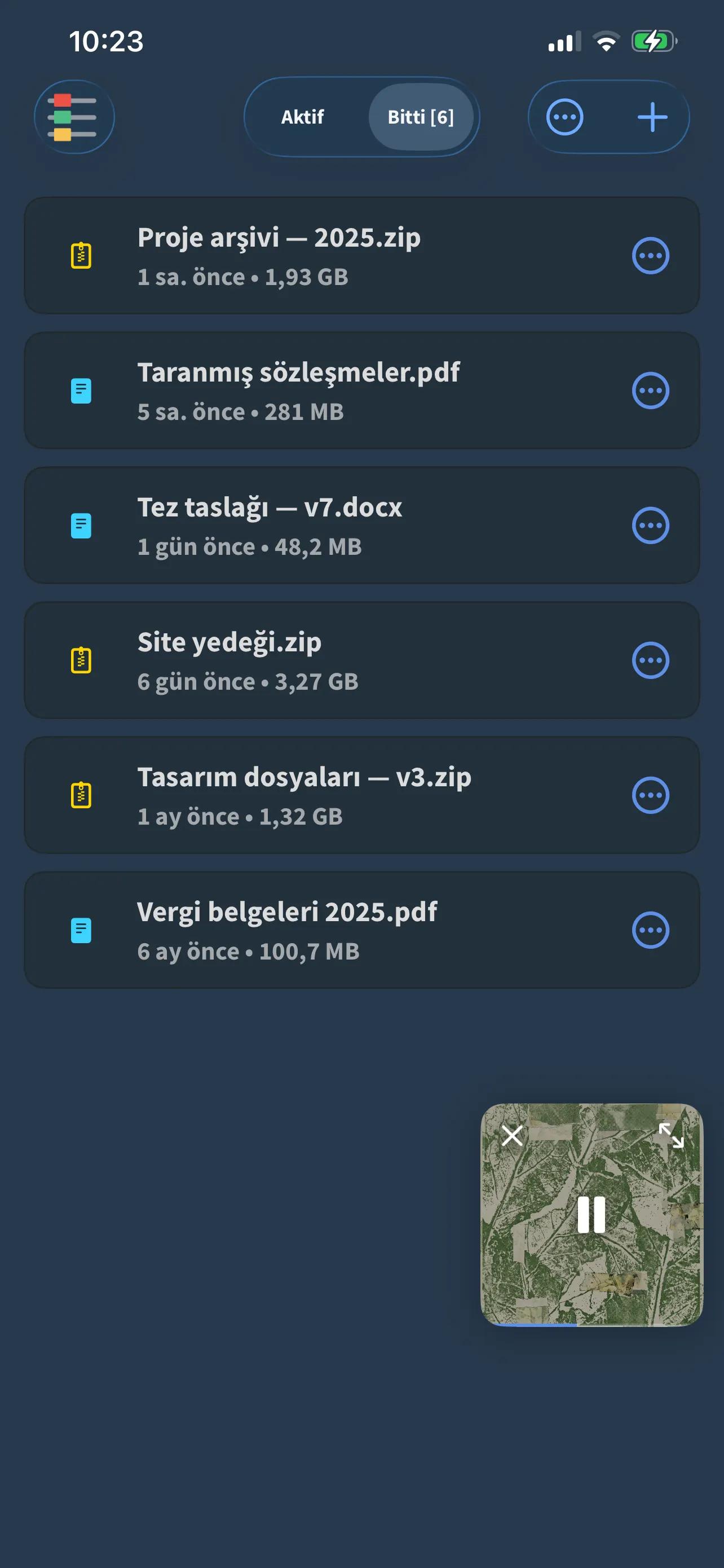 FoxFM indirmeler listesi: tamamlanmış ZIP, PDF ve DOCX dosyaları, boyutlarıyla