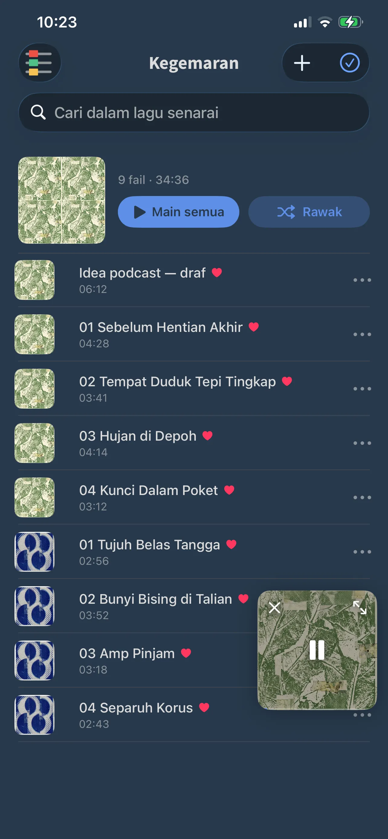 Senarai Kegemaran dalam FoxFM