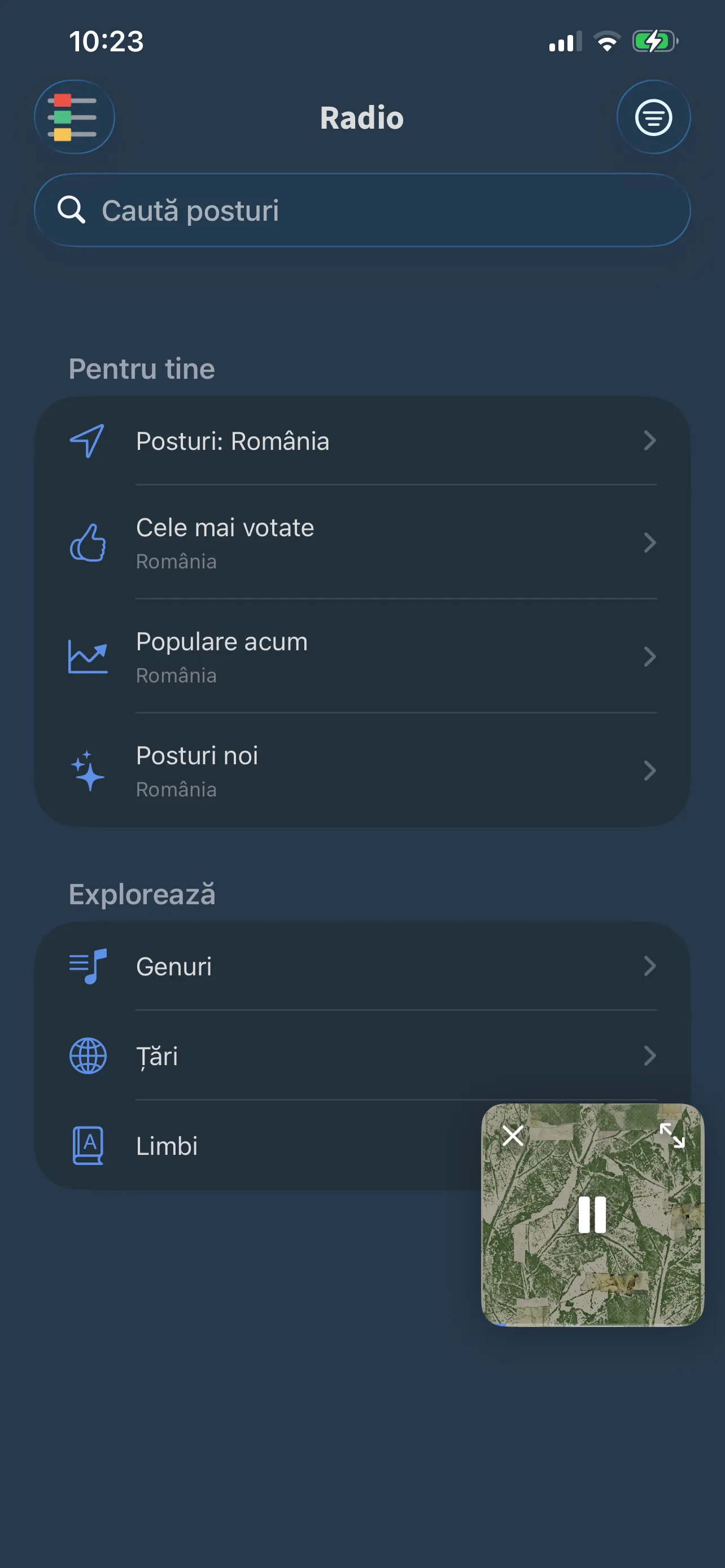 Pagina Radio din FoxFM: posturi din apropiere, cele mai votate, populare acum și noi, plus răsfoire după gen, țară sau limbă